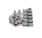 StarTech.com Lot de 100 Vis M6 de 12mm, Écrous Cage à Trou Carré et Outil de Montage, Kit de Fixation pour Baies de Serveurs, Armoires et Boîtiers de 19" ou 10", Argent - TAA