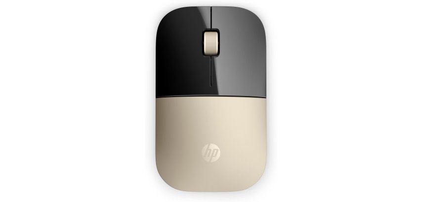 HP Souris sans fil Z3700 or