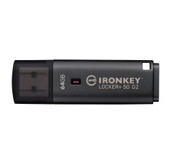 Kingston Technology IronKey 64 Go Locker Plus 50 G2, FIPS 197, AES-256