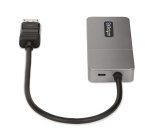 StarTech.com Hub MST à 3 Ports - DisplayPort vers 3x HDMI, Trois Moniteurs 4K 60Hz, Adaptateur Vidéo Multi-Moniteur DP 1.4, Câble Intégré de 30 cm, Alimentation USB, Windows Uniquement