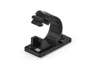 StarTech.com 100 Pinces Attache Câbles Adhésives Noir, Organiseur Câbles Réseau/Ethernet/Bureau/Ordinateur, Range Câbles Bureau Autocollant, Pince Nylon Autocollante Ignifugée UL/94V-2