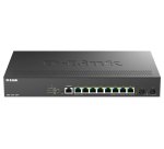 D-Link DMS-1250-10SP/E commutateur réseau Géré 2.5G Ethernet (100/1000/2500) Connexion Ethernet, supportant l'alimentation via ce port (PoE) Noir