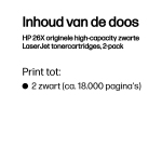 HP 26X originele high-capacity zwarte LaserJet tonercartridges, 2-pack