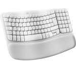 Logitech Wave Keys for Mac clavier maison/bureau Bluetooth AZERTY Français Blanc