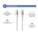 BIG BEN FPLICC1M2RW câble USB 1,2 m USB C Blanc