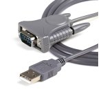 StarTech.com Câble USB vers Série à 1 Port de 91cm, Convertisseur DB9/DB25 RS232 vers USB, Prolific, Adaptateur USB vers Série