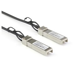 StarTech.com Cable de 1m Twinax SFP+ a SFP+ con Conexión Directa 10GbE- Compatible con DAC-SFP-10G-1M de Dell EMC - Cobre - DAC Transceptor/Mini GBIC Pasivo de Bajo Poder 10 Gbps