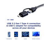 Integral INCRMULTI3.2ACR lecteur de carte mémoire USB 3.2 Gen 1 (3.1 Gen 1) Type-A/Type-C Noir