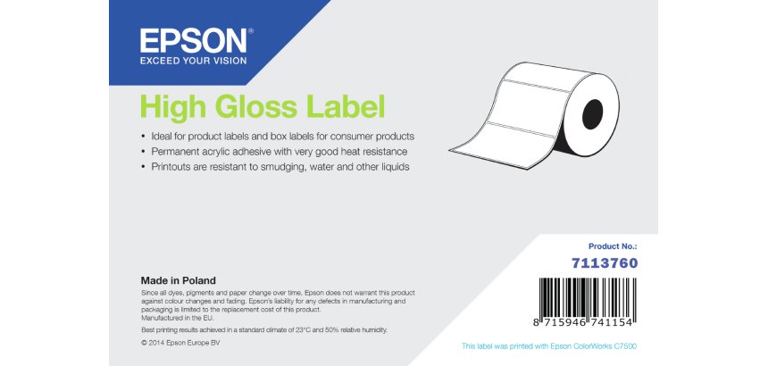 Epson High Gloss Label Etiqueta para impresora autoadhesiva