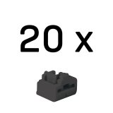 Lindy 47892 bloqueur de port RJ-45 Noir Acrylonitrile-Butadiène-Styrène (ABS) 20 pièce(s)