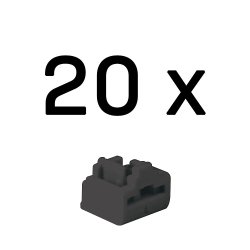 Lindy 47892 bloqueur de port RJ-45 Noir Acrylonitrile-Butadiène-Styrène (ABS) 20 pièce(s)