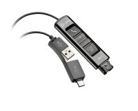 HP Poly Adaptador negro DA85 USB a QD compatible con TAA