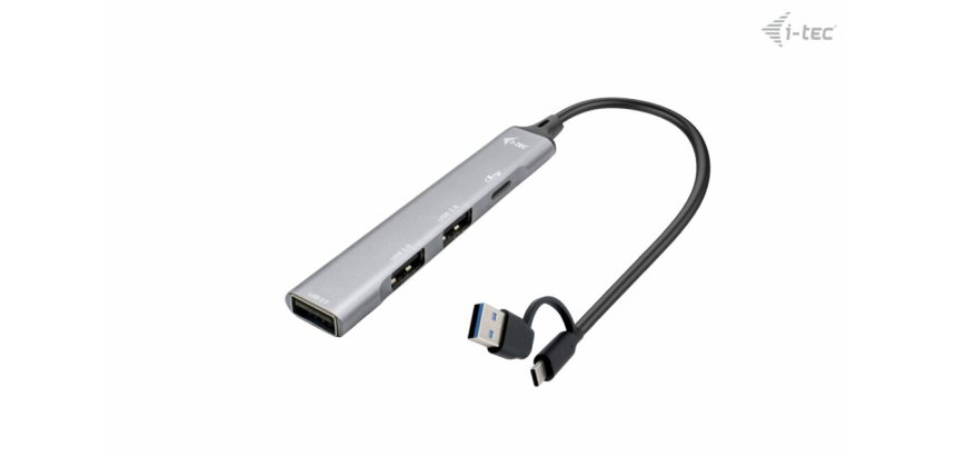 i-tec USB-C/USB-A Metal HUB 1x USB 3.0 + 3x USB 2.0