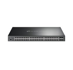 TP-Link Omada SG3452XP commutateur réseau Géré L2+ Gigabit Ethernet (10/100/1000) Connexion Ethernet, supportant l'alimentation via ce port (PoE) 1U Noir