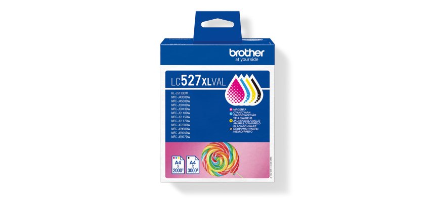 Brother Genuine LC527XLVAL Ink Cartridge Value Pack