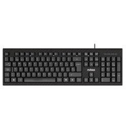 Nilox teclado NXKME0011 Español + Ratón incluido USB Negro