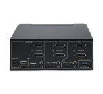 StarTech.com Switch KVM DisplayPort 2 Ports, 8K 60Hz / 4K 144Hz, DP 1.4, 2 Ports USB 10Gbps, 4 Ports USB HID, Commutateur KVM, Commutation par Touches de Raccourci, Conforme TAA
