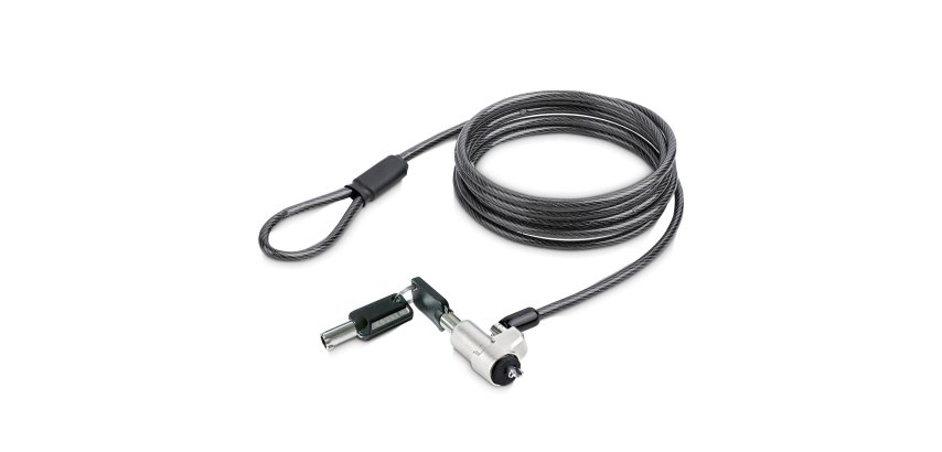 StarTech.com Laptop Cable Lock Compatible With Noble Wedge®; 6.6ft (2m), Anti-Theft Keyed Lock, Security Cable for Dell XPS/Latitude/2-in-1 Notebooks, Cut-Resistant, Steel Cable Lock For Laptop - TAA