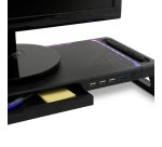 Deep Gaming DEEPGAMING SOPORTE PARA MONITOR CON HUB 4USB + ILUMINACION RGB