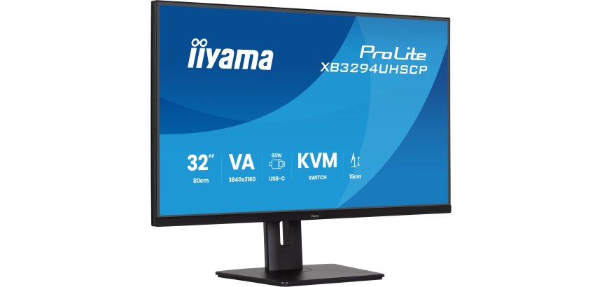iiyama ProLite XB3294UHSCP-B1 écran plat de PC 80 cm (31.5") 3840 x 2160 pixels 4K Ultra HD Noir