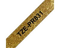 Brother TZE-PR831 label-making tape Black on gold