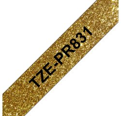 Brother TZE-PR831 nastro per etichettatrice Nero dorato