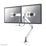 Neomounts NM-D775DXWHITE Support d'écran à fixer 10-32" - ressort à gaz - Topfix - arrêt 180°