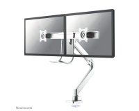 Neomounts NM-D775DXWHITE Support d'écran à fixer 10-32" - ressort à gaz - Topfix - arrêt 180°