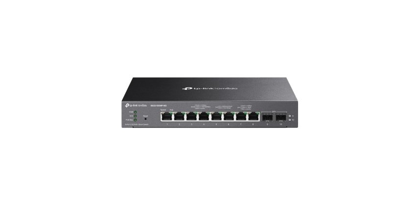 TP-Link Omada SG2210XMP-M2 switch Gestionado L2/L2+ 2.5G Ethernet (100/1000/2500) Energía sobre Ethernet (PoE) Montaje en pared/escritorio Negro
