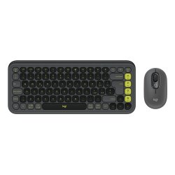 Logitech 920-013115 tastiera Mouse incluso Universale Bluetooth QWERTY Indiano Grafite, Verde