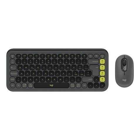 Logitech 920-013115 tastiera Mouse incluso Universale Bluetooth QWERTY Indiano Grafite, Verde