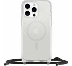 OtterBox React Series Necklace MagSafe for iPhone 15 Pro Max, Stardust (Clear Glitter)