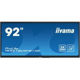 iiyama TE9218UWI-B1AG Écran d'affichage dynamique Écran plat interactif 2,32 m (91.5") LED Wifi 500 cd/m² 5K Ultra HD Noir Écran tactile Intégré dans le processeur Android 16/7