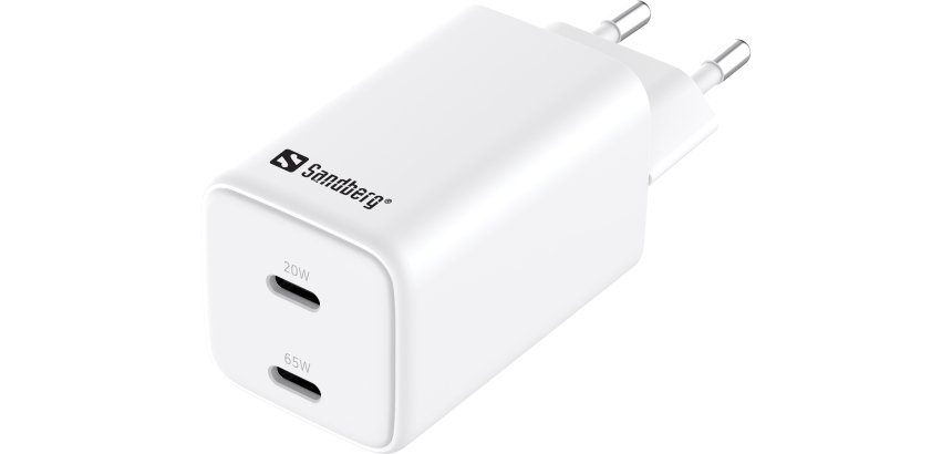 Sandberg AC Charger Dual USB-C PD65W EU