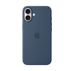 Apple Coque en silicone avec MagSafe pour iPhone 16 Plus - Denim