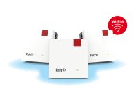 Mesh Set FRITZMESH SET 1600 3-PACK EDITION INTERNATIONAL Bi-bande (2,4 GHz / 5 GHz) Wi-Fi 6 (802.11ax) Rouge, Blanc Interne