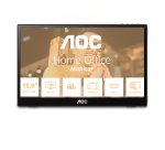 AOC 16T3EA téléviseur et moniteur portables Noir 39,6 cm (15.6") 1920 x 1080 pixels