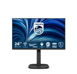 Philips 24B2U3601 écran plat de PC 60,5 cm (23.8") 2560 x 1440 pixels Quad HD LCD Noir