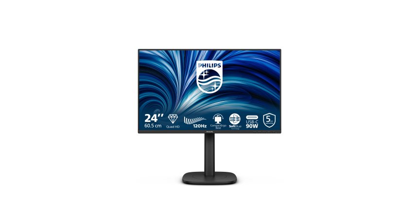 Philips 24B2U3601 écran plat de PC 60,5 cm (23.8") 2560 x 1440 pixels Quad HD LCD Noir