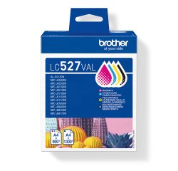 Brother LC527VAL cartucho de tinta 4 pieza(s) Original Negro, Cian, Magenta, Amarillo