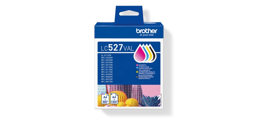 Brother LC527VAL cartuccia d'inchiostro 4 pz Originale Nero, Ciano, Magenta, Giallo