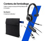 HP Poly Micro-casque filaire USB binaural Mission 625 (en vrac)