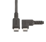 StarTech.com 2m USB-C Kabel, Robuuste Haakse USB 5Gbps Type C Kabel, 100W (5A) Power Delivery, 4K 60Hz DP Alt Mode - Thunderbolt Compatibel