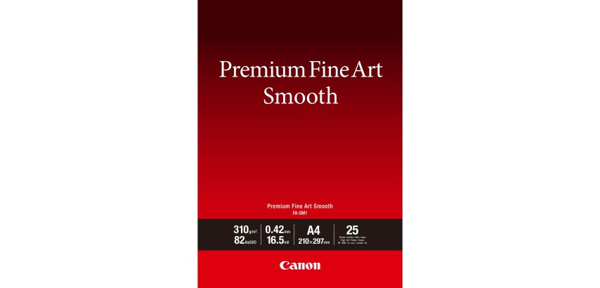Canon Papier A4 beaux-arts lisse Premium FA-SM1 - 25 feuilles