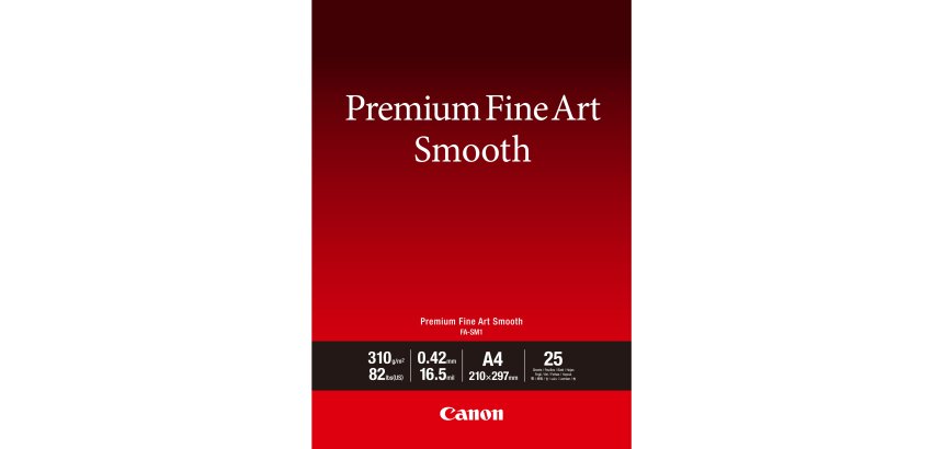 Canon Papier A4 beaux-arts lisse Premium FA-SM1 - 25 feuilles