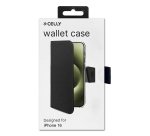 Celly WALLY1078 mobile phone case 15.5 cm (6.1") Wallet case Black