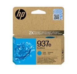 HP 937e Cartouche d’encre authentique Cyan EvoMore