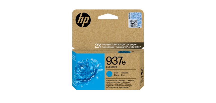 HP 937e Cartouche d’encre authentique Cyan EvoMore
