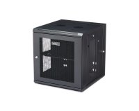 StarTech.com Armoire Réseau Murale à 4 Montants 12U avec Étagère 1U, Armoire Serveur Murale 19" à Charnières pour Équipement IT/AV/Électronique/Ordinateur, Armoire Rack Ventilée Flexible