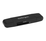 StarTech.com Lecteur de Cartes SD USB C et USB 3.0, Lecteur de Cartes Mémoire USB, SD, MicroSD, MMC, UHS-I, Adaptateur de Cartes USB-C et USB-A - Fonctionne avec Tous les Systèmes d'Exploitation